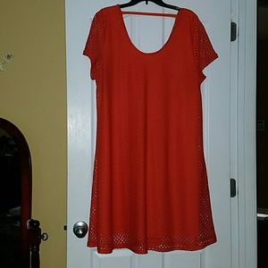 Tangerine Netted Dress