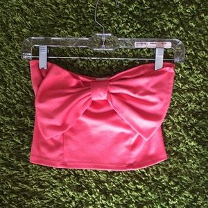 coral crop top
