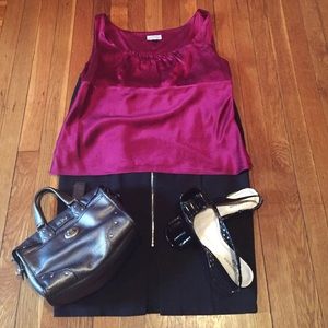 🍁Fall Preview🍁 NWOT Sexy 100% Silk Blouse