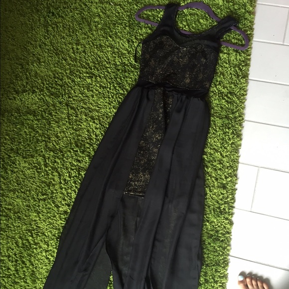 black and gold dress