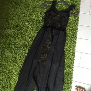 black and gold dress