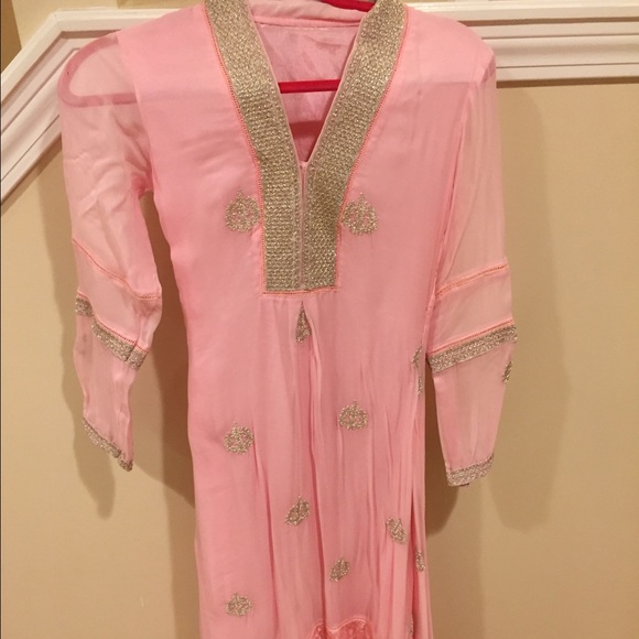 Pink and silver Suit