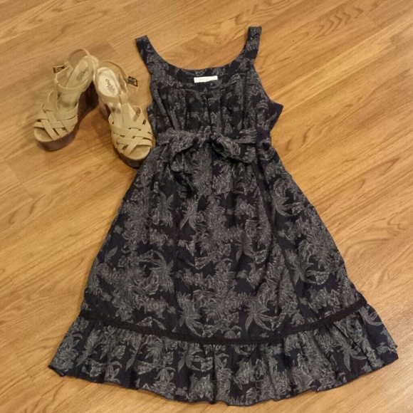 Passport Navy Printed Sundress