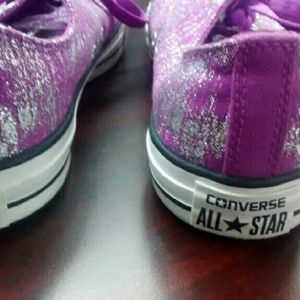 NWOT Purple/Gray Converse Shoes