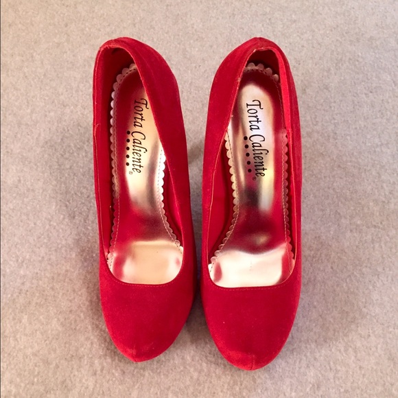 Red Velvet Pumps