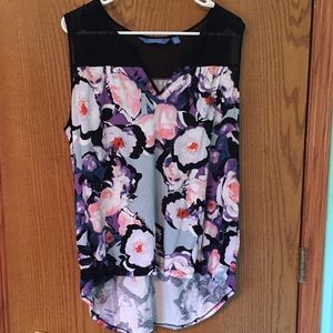 Simply Vera XL floral print tank
