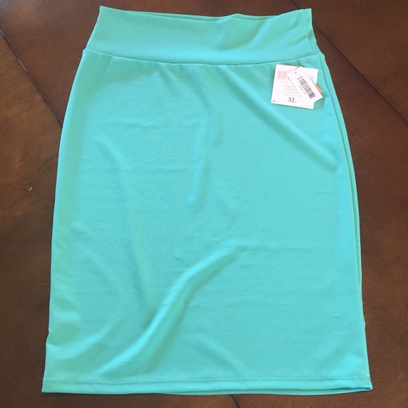 LuLaRoe Cassie teal/aqua skirt XL