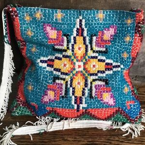 Vintage embroidered crossbody bag tapestry