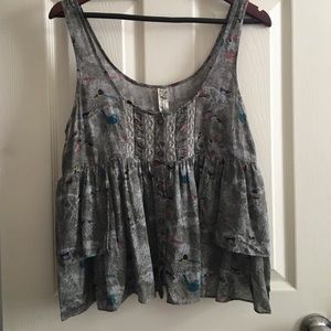 🆕Free People ruffled top!