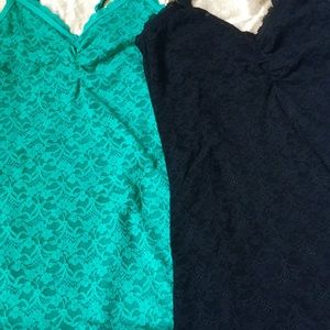 2 "vintage lace" tanks from aerie