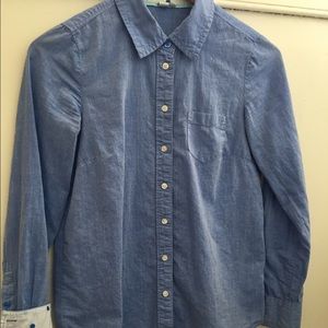 Boden blue button down shirt end-on-end