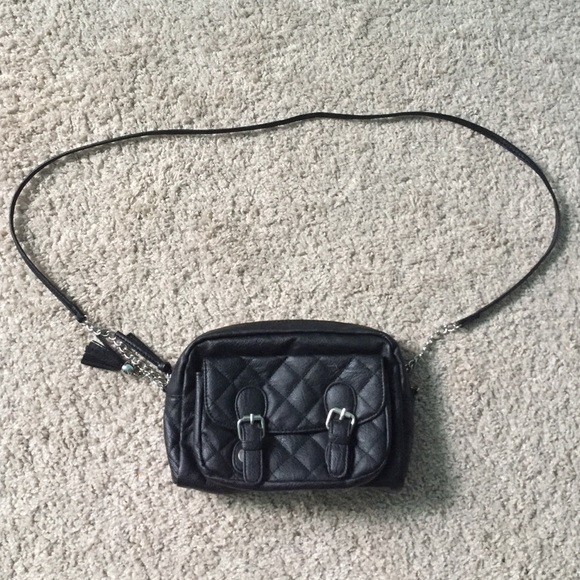 Small cross body leather bag