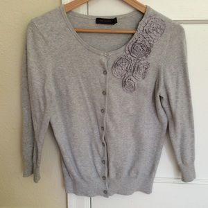 Grey Button Down Cardigan