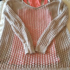 Mesh sweater - tan