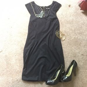 Express Cap Sleeve Zipper Dress Sz 8