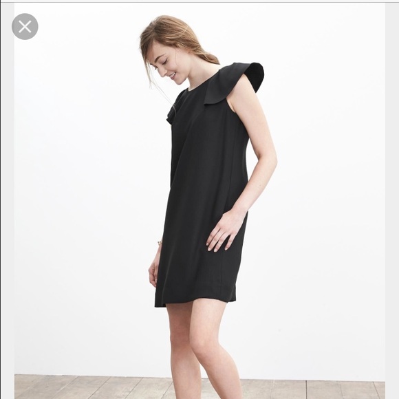 banana republic flutter sleeve dress