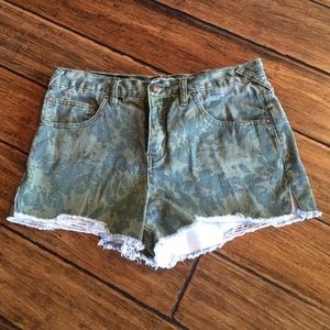 Free People Camo Shorts