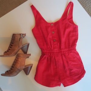 Urban Outfitters Red Romper
