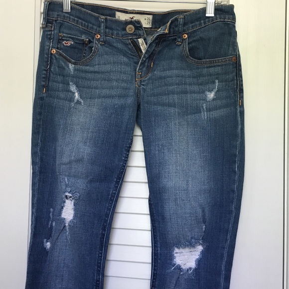 HOLLISTER ripped skinny jeans size 3 short