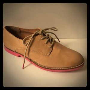 ALDO LACED UP OXFORDS, Natural leather, Sz 37