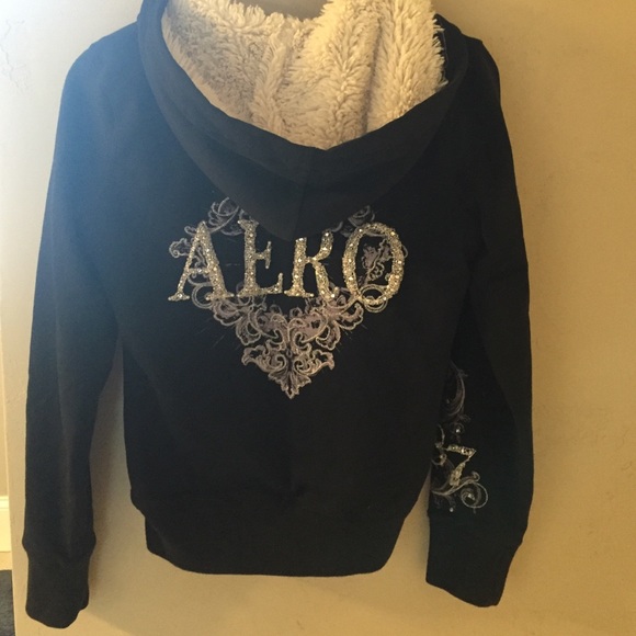 Aeropostale hooded zip-up with beading - Picture 2 of 4