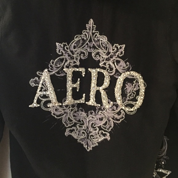 Aeropostale hooded zip-up with beading - Picture 3 of 4