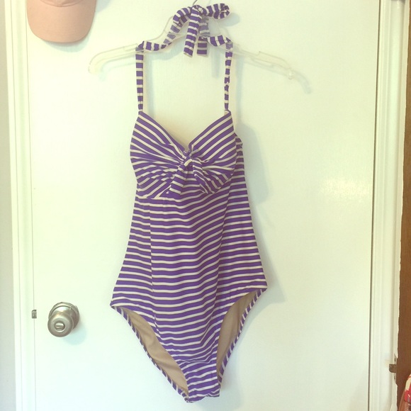 J. Crew Skinny Stripe One-Piece