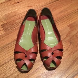 Leopoldo Giordano Leather Sandals size 36 1/2"