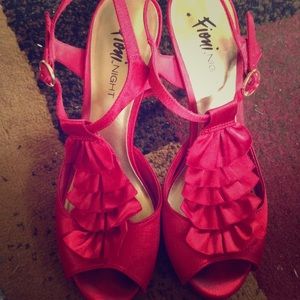 Fioni Night red high heels