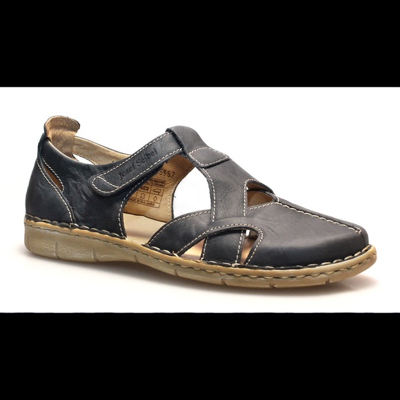 New Josef Seibel Black Amanda Sandal Size 11/41