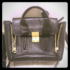 PHILLIP LIM Black Leather Mini Pashli