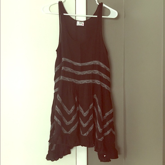 Like new Free People Voile and Lace Trapeze Slip