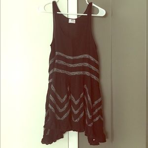 Like new Free People Voile and Lace Trapeze Slip