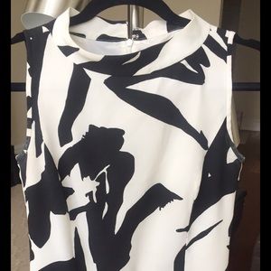 Ann Taylor Crêpe 100% Silk Patterned Shift Dress