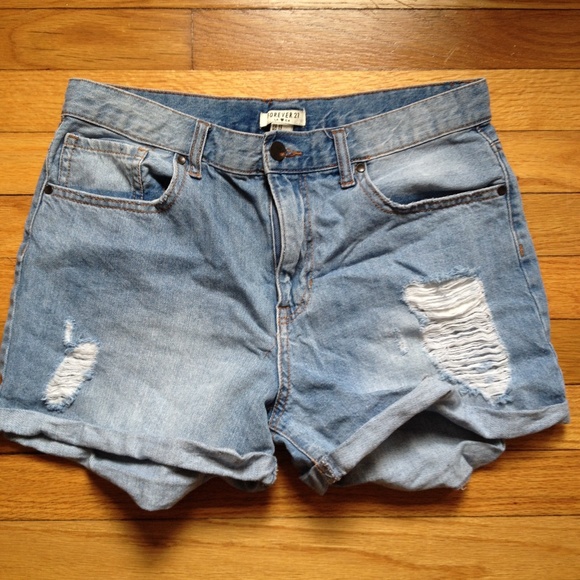 distressed shorts