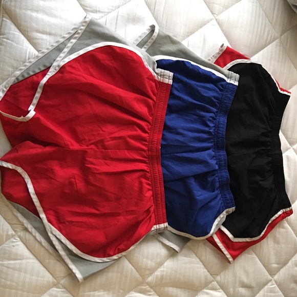 3 pairs of soffe running shorts