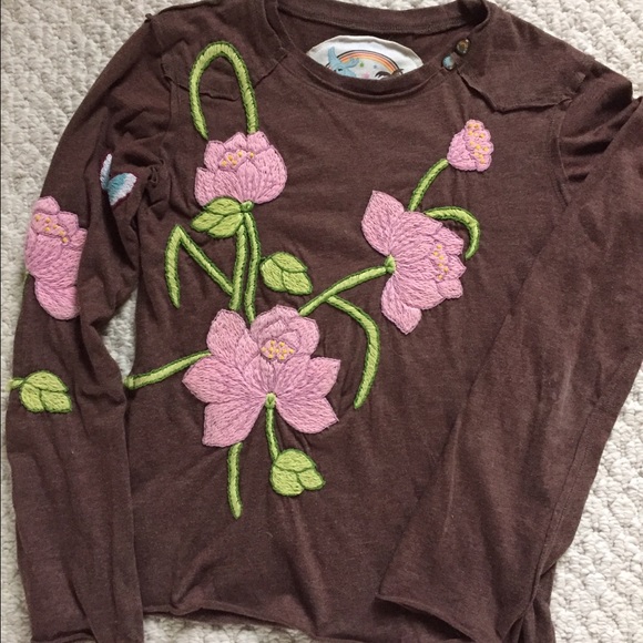 Joystick boho embroidered top