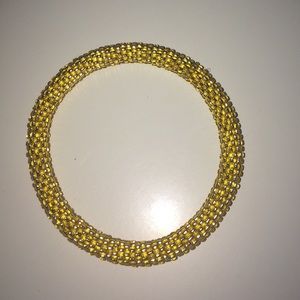 Gold beaded bracelet