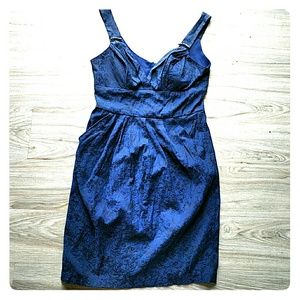 Blue/black dress with pockets