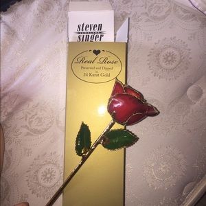 Red 24kt Gold Dipped Rose. TAKING OFFERS