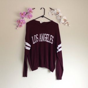 LA Maroon Veena Sweater