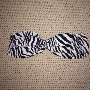 Zebra print Bikini top