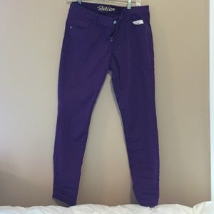 Purple jeans
