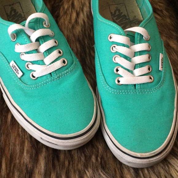 Vans in Teal