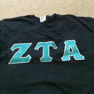 ZTA Letter Stitched Shirt