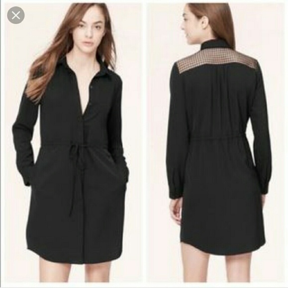 NWT Loft Caged Shirtdress