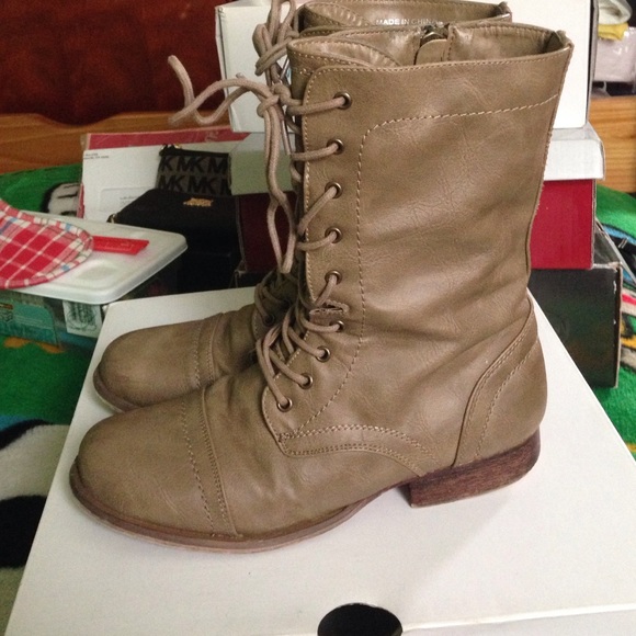 Call It Spring Military Boots - Picture 1 of 3