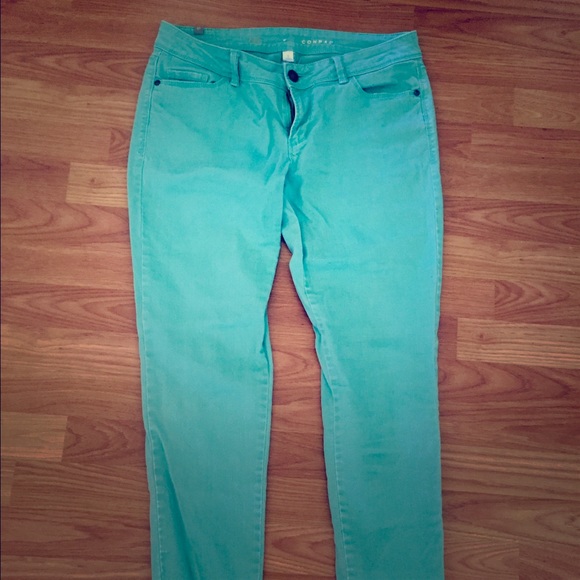 Lauren Conrad Spring Green Skinny Jeans