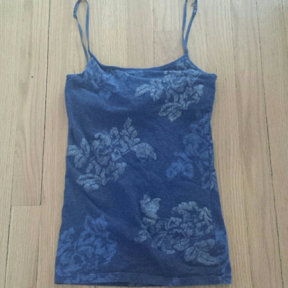 Aeropostale basic metallic floral tank size M