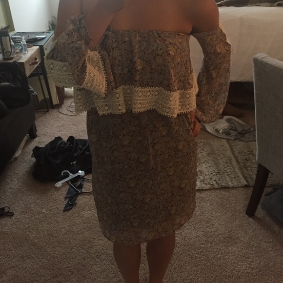 Off the shoulder floral dress